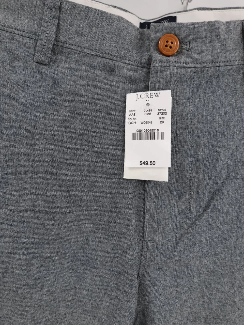 NWT J Crew Shorts mens 29 Gray 11